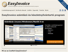 Tablet Screenshot of easyinvoice.hu